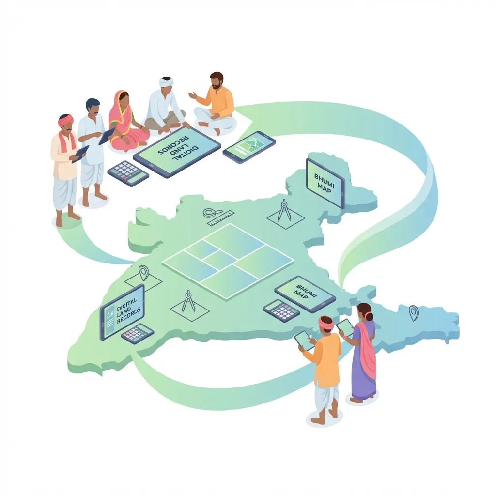 Chart showing agricultural land price trends and investment forecast in India